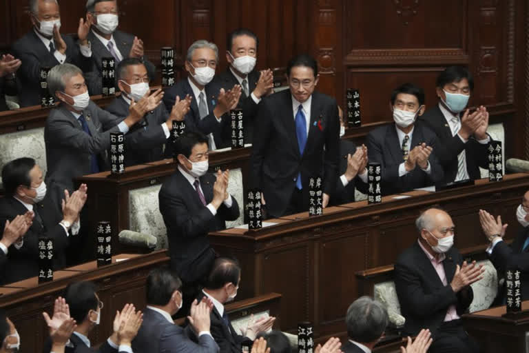 Japan votes in national election, 1st key test for Kishida