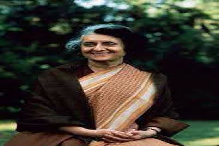 Tribute to ex prime minister Indira Gandhi on her Death anniversary etv bharat news
