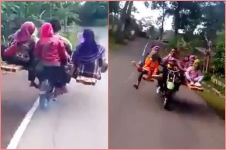 Bike or Plane? Desi Jugaad Comes Handy For Carpooling Amid Petrol Hike