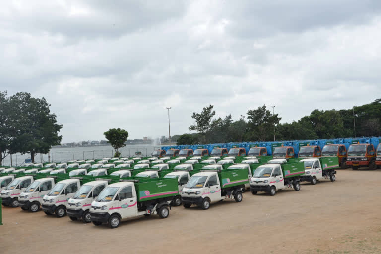 auto tippers for swachh hyderabad