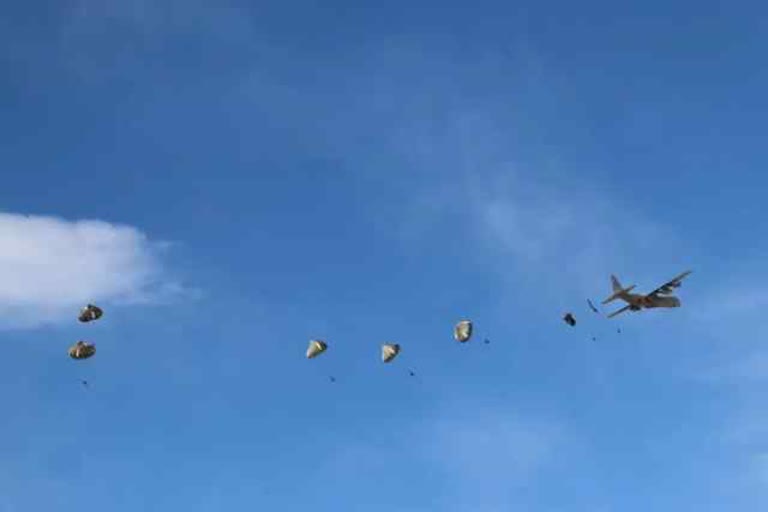 Shatrujeet Brigade of Indian Army is conducting an Airborne insertion along the northern borders