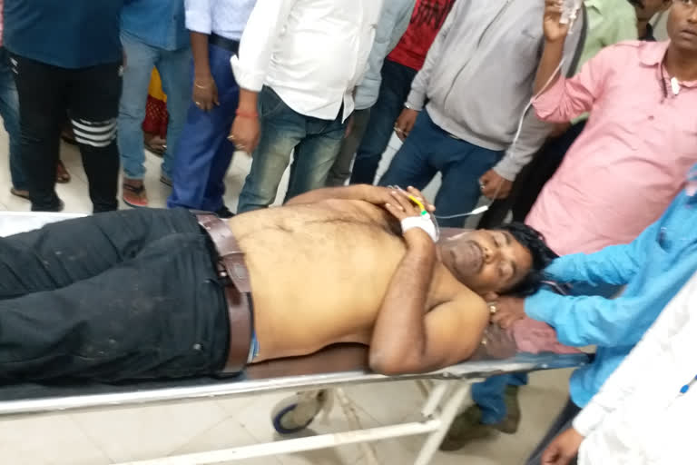 firing on salesman  in palamu