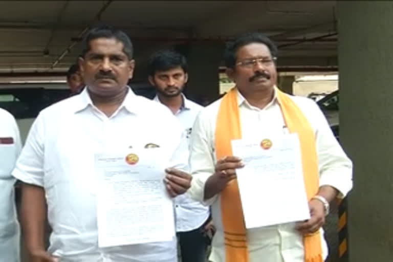 tdp leaders meet sec secretary in vijayawada