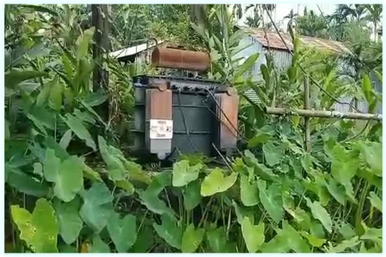 open transformer at bangaigaon