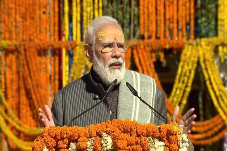 After Ayodhya's Ram temple  development  connectivity progressing rapidly in Mathura  Kashi  says PM Modi  രാമക്ഷേത്ര നിര്‍മ്മാണം  രാമക്ഷേത്രം  ഉത്തരാഖണ്ഡ്‌  അടിസ്ഥാന സൗകര്യ വികസനവും കണക്റ്റിവിറ്റിയും  പ്രധാനമന്ത്രി