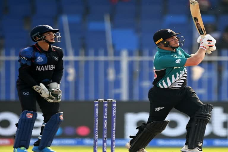 T20 world cup: Neesham, Phillips help new zealand to set a target of 164 against namibia