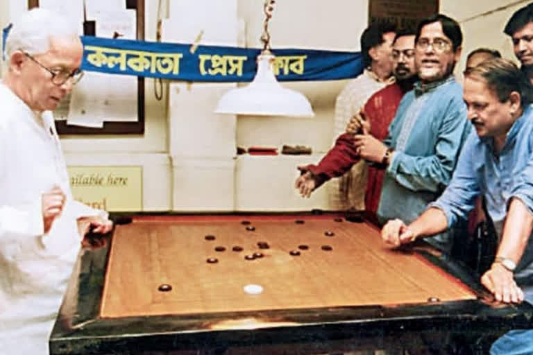 know the detail fact about buddhadeb bhattacharjee subrata mukherjee carom match