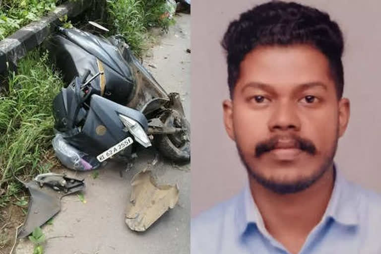 ടോറസ് വാഹനം  കോട്ടയം സ്വദേശി  Lorry  scooter  Lorry scooter accident  kottayam news  kottayam news