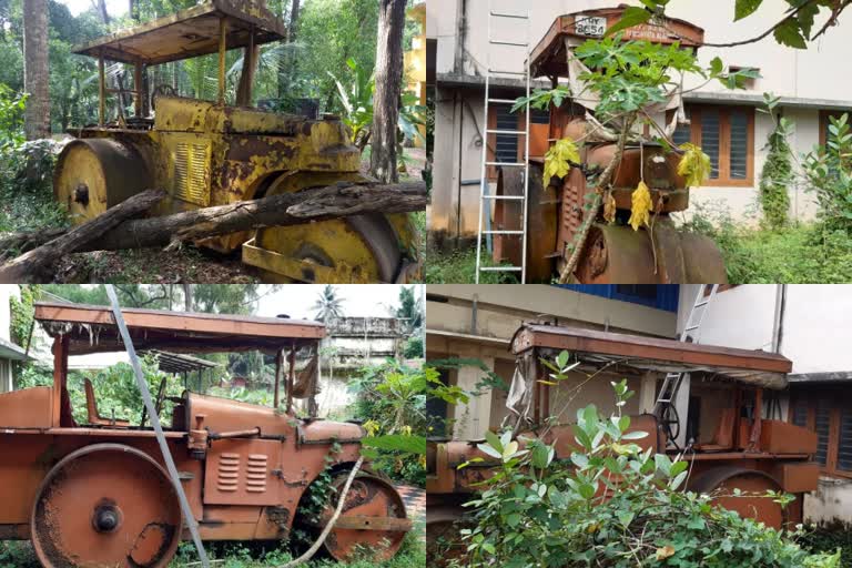 negligence of government departments  road roller  trivandrum  kerala government  rural devolepment department  തിരുവനന്തപുരം  ഗ്രാമവികസന വകുപ്പ്‌  റോഡ് റോളറുകള്‍