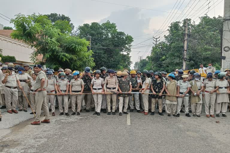 farmers protest in Hansi