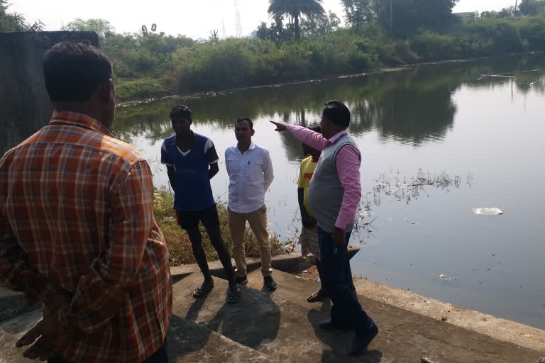 Cleaning of Ghats for Chhath Mahaparv