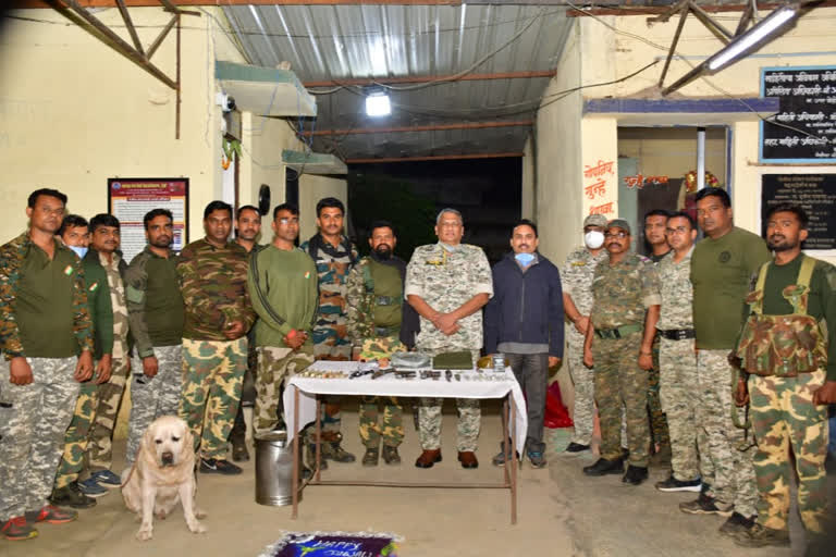Explosives and Naxalite material seized