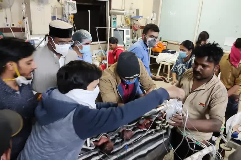 4 children die in hospital fire in Bhopal  hospital in Bhopal  Fire breaks out  Kamala hospital  ഭോപ്പാലിലെ ആശുപത്രിയിൽ തീപിടിത്തം  നവജാത ശിശുക്കള്‍ മരിച്ചു  കുട്ടികളുടെ ആശുപത്രിയില്‍ തീപിടിത്തം