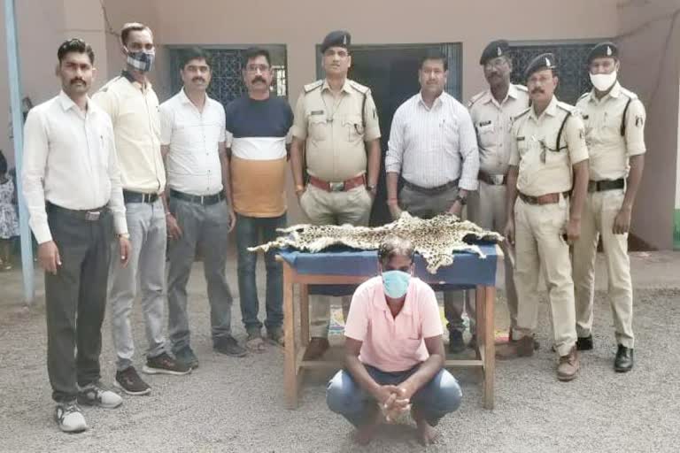 smuggling leopard skins in Dhamtari