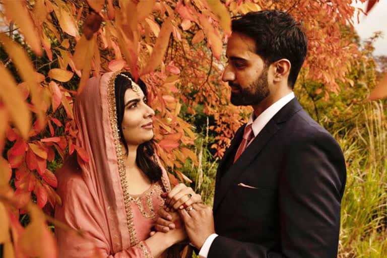 Malala Yousafzai announces, Malala Yousafzai announces her marriage, Malala Yousafzai announces her marriage on Twitter, Malala Yousafzai marriage, Malala Yousafzai marriage news, ಮಲಾಲಾ ಯೂಸಫ್‌ಜೈ ಘೋಷಣೆ, ಮದುವೆಯಾಗಿರುವುದರ ಬಗ್ಗೆ ಮಲಾಲಾ ಯೂಸಫ್‌ಜೈ ಘೋಷಣೆ, ಟ್ವಿಟ್ಟರ್​ ಮೂಲಕ ಮದುವೆಯಾಗಿರುವುದರ ಬಗ್ಗೆ ಮಲಾಲಾ ಯೂಸಫ್‌ಜೈ ಘೋಷಣೆ, ಮಲಾಲಾ ಯೂಸಫ್‌ಜೈ ಮದುವೆ, ಮಲಾಲಾ ಯೂಸಫ್‌ಜೈ ಮದುವೆ ಸುದ್ದಿ,