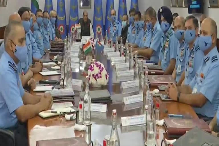 Defence Minister addresses IAF commanders' security meet