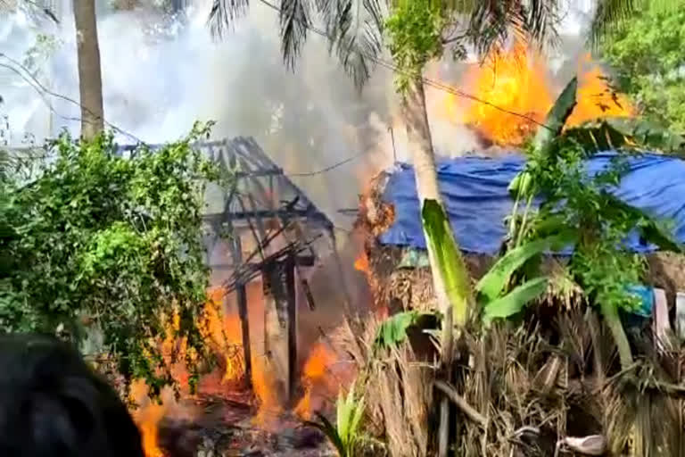 fire accident in komanapally east godavari district