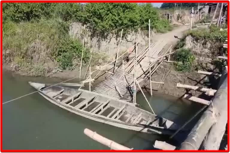 SARUPATHAR BAMBOO BRIDGE