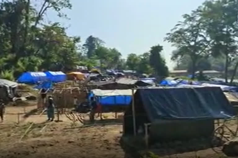 Eviction at Lumding reserve forest