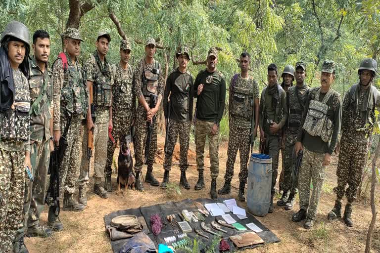 Naxalites had hidden the dump in the forest