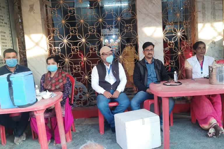 Corona Vaccination camp organized on Chhath Puja in Saharsa