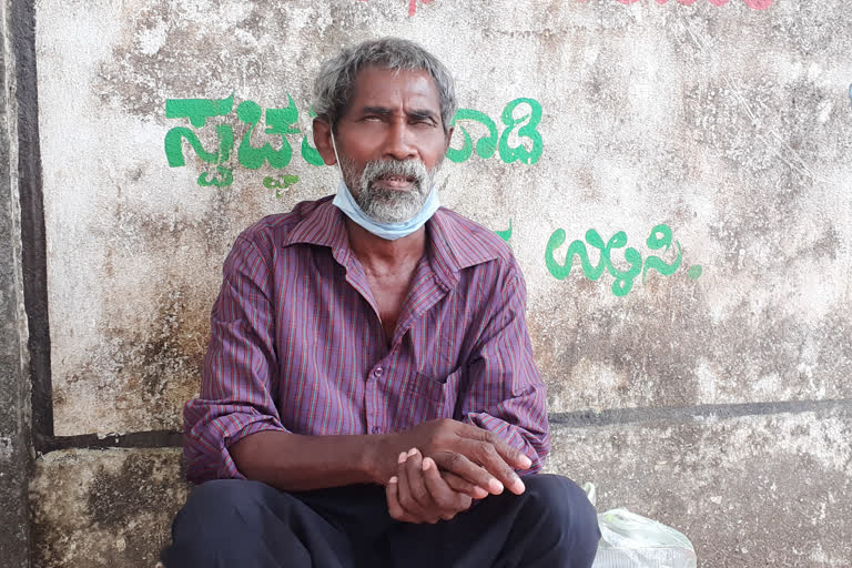 an old man started begging after his son kicked out of home