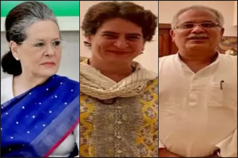 CM बघेल ने की प्रियंका से मुलाकात