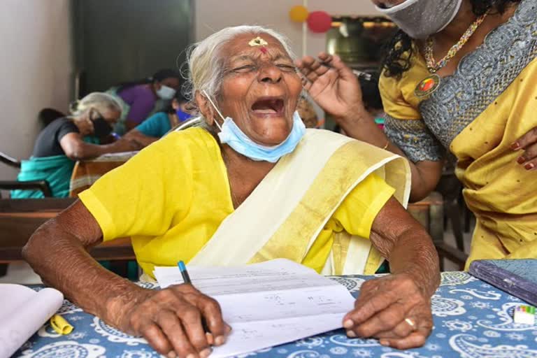 104-years-old-kuttiyamma-scores-89-in-100-in-kerala-state-literacy-missions-test