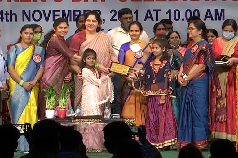 Children's day celebrations  at ravindra bharathi in hyderabad