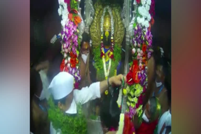 Deputy CM Ajit Pawar prayer to vitthal in pandharpur on kartiki Ekadashi