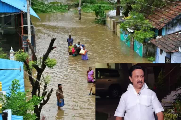 Tamilnadu cm stalin visit  Kanyakumari flood  flood affected area  heavy rain  ஸ்டாலின் ஆய்வு  வெள்ள பாதிப்பு  கன்னியாகுமரி வெள்ளம்  கன்னியாகுமரி கனமழை