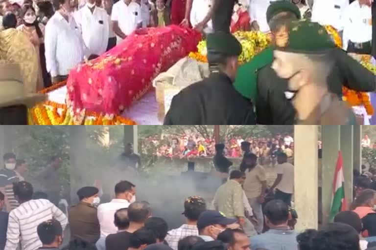 Last farewell given to martyr Viplav Tripathi