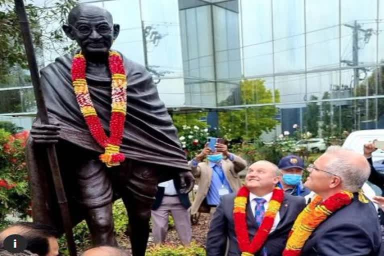 Gandhi Statue Vandalised In Melbourne