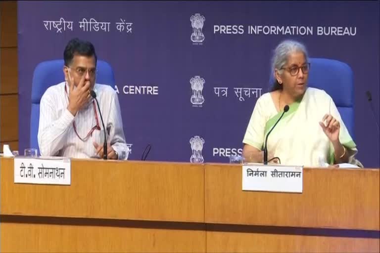 FM Nirmala Sitharaman press meetig after on the subject of economic recovery post-COVID pandemic