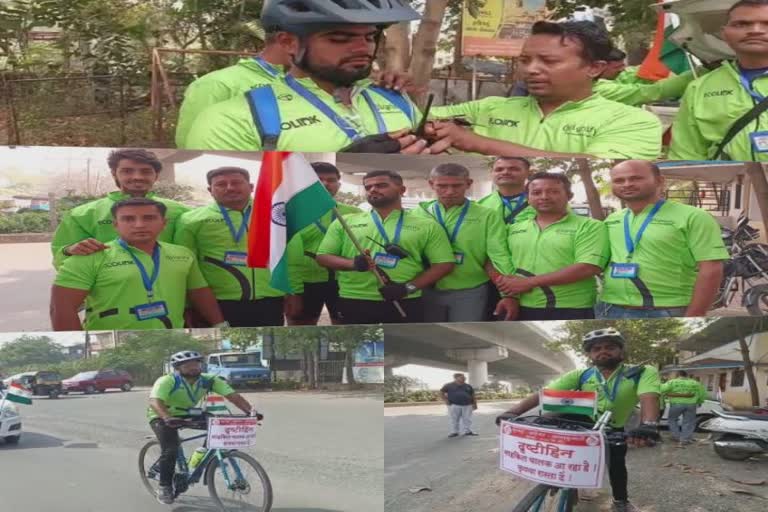 Blind Cyclist Ajay lalvani: મુંબઇનો પ્રજ્ઞાચક્ષુ સાયકલ લઈને ભારત ભ્રમણે નીકળ્યો, પ્રવાસ વિશે જાણો