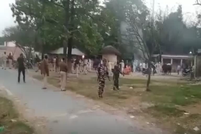 मोतिहारी में पुलिस टीम पर  हमला