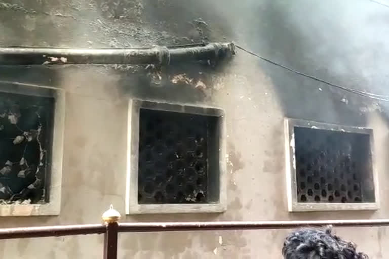 Fire ACCIDENT in Mallapur Greenhills Colony