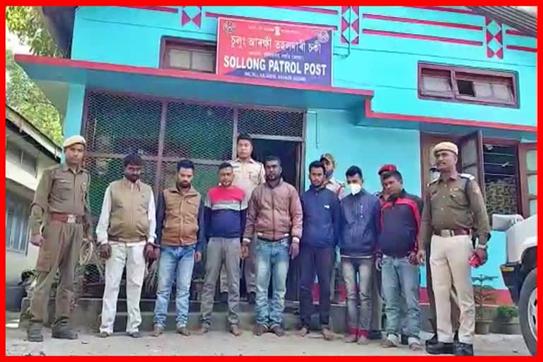 seven fake currency note smugglers arrest at kaliabor