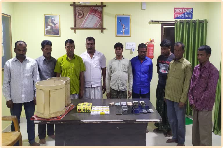 9 gamblers arrested at Barpeta