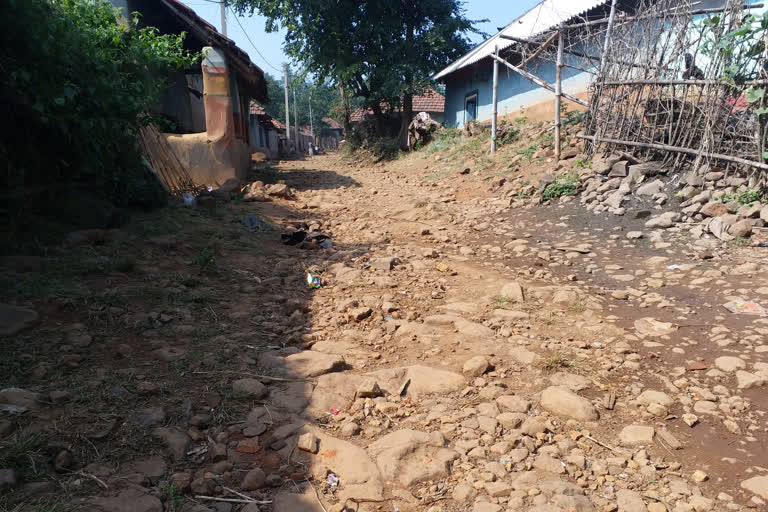 Bad road in daldali village