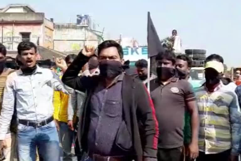 deucha pachami agitation during bjp leader raju banerjee visit