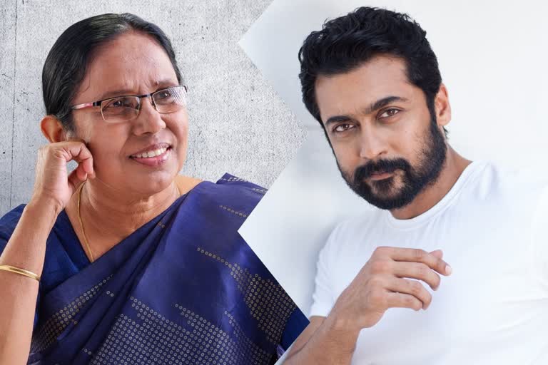 Surya thanks KK Shailaja for Jai Bhim review  Surya tweets to KK Shailaja  KK Shailaja praises Lijo Mol  Jai Bhim  Surya  KK Shailaja  ഷൈലജ ടീച്ചര്‍ക്ക് നന്ദി പറഞ്ഞ് സൂര്യ  കെ കെ ഷൈലജ സൂര്യ  ജയ്‌ ഭീം സൂര്യ  ജയ്‌ ഭീം കെ കെ ഷൈലജ  സൂര്യ ട്വീറ്റ്  കെ കെ ഷൈലജ ട്വീറ്റ്  KK Shailaja tweet  Surya tweet  Lijo Mol  Sengini  Lijo Mol Sengini  ലിജോ മോള്‍ സെങ്കിണി  Surya thanks KK Shailaja