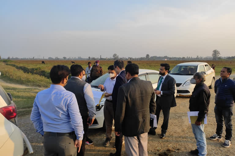 NICDC Team inspected land