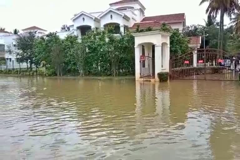 Hiranandani villa full fill with rainwater