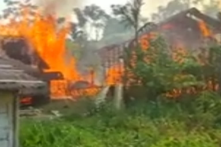 Tripura: Fire turns 18 huts into ashes, no injuries