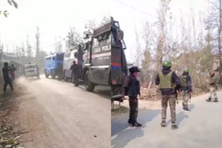 Kulgam Encounter  militant killed in kulgam district  encounter between security forces and militants  jammu kashmir police  police firing  കുൽഗാം ഏറ്റുമുട്ടൽ  കുൽഗാമിൽ ഭീകരൻ കൊല്ലപ്പെട്ടു  സുരക്ഷ സേന വെടിവയ്പ്പ്  പൊലീസിന് നേരെ ആക്രമണം  latest news  national news  jammu kashmir news