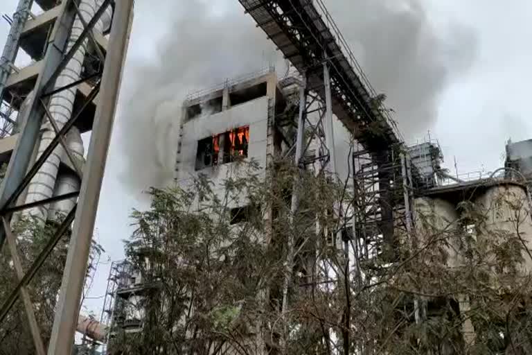 fire-accident-in-penna-cement-factory-at-ananthapuram