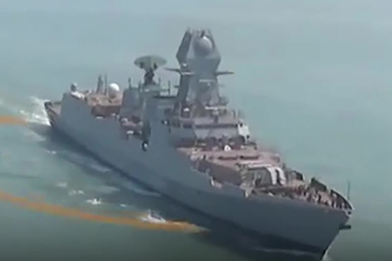 INS Visakhapatnam, missile destroyer ship inducted into Indian Navy