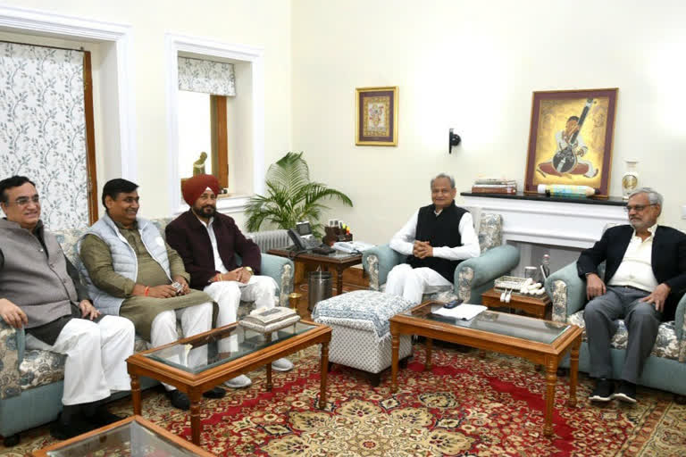 channi meets gehlot,  rajasthan news