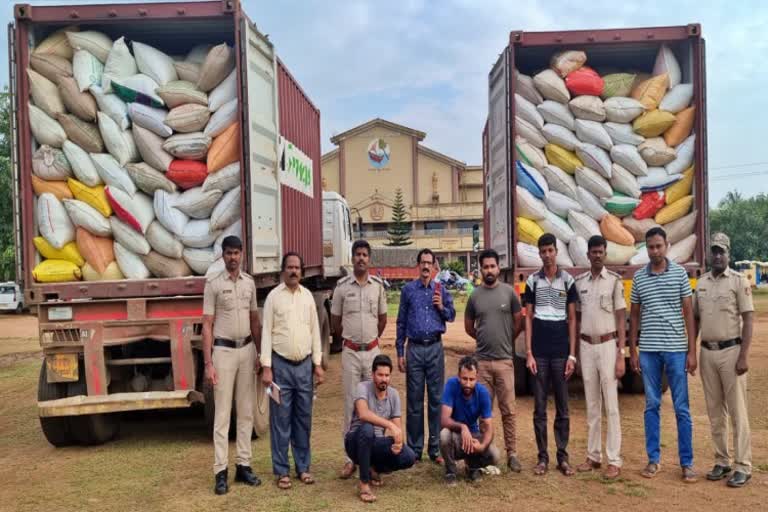 illegal rice seized in Honnavar